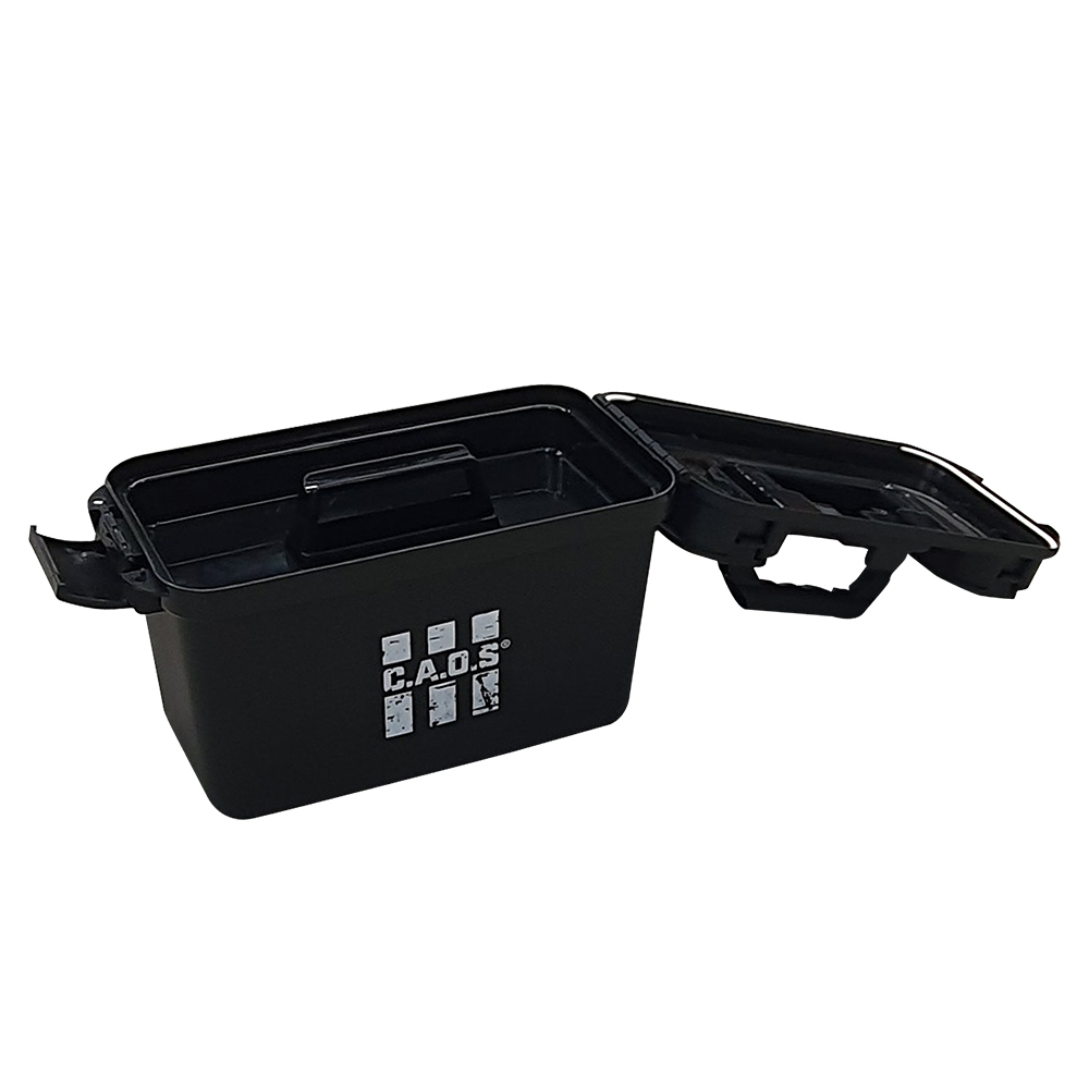 CAOS STORAGE CARRY BOX PLASTIC (BLACK) 38 X 19 X 24CM 4×4 Queensland